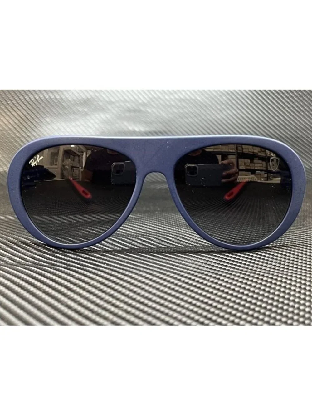 New Ray-Ban Men  Matte Dark Blue Sunglasses  59- 16- 140